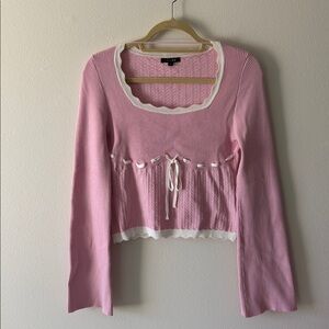 Pink Sweater Shirt